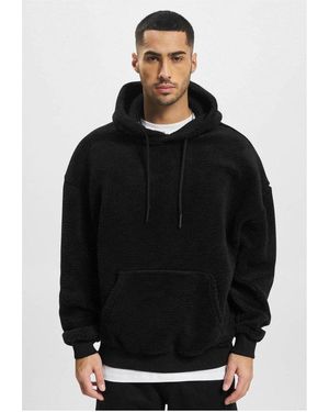 DEF Hoodie Teddy Hoody Embroidery - Schwarz