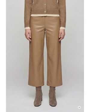 MARC AUREL Weite Jeans Aus Weichem Faux Leather - Natur