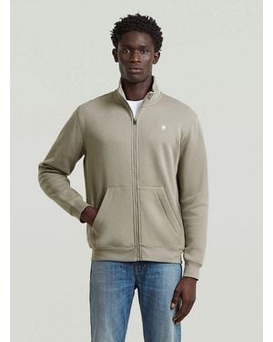 G-Star Longpullover Premium Core Track Jacket Sweater - Natur