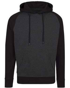 Build Your Brand Kapuzenpullover Raglan Hoody - Schwarz