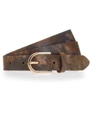 Tamaris Ledergürtel "Claire" Glänzende Schließe, 2,5 Cm Breit - Braun