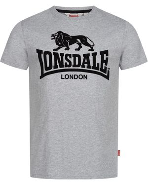 Lonsdale London T-Shirt Tullig - Grau