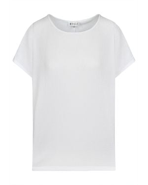 Bicalla T- Crinkle-Shirt in Weiß (1-tlg)