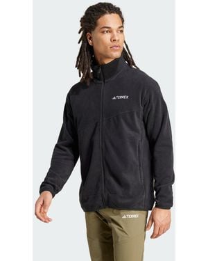 adidas MULTI FLEECEJACKE - Schwarz