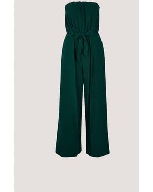 Apricot Jumpsuit Bandeau-Tetra-Overall, (2-tlg) mit Wickelbein - Grün