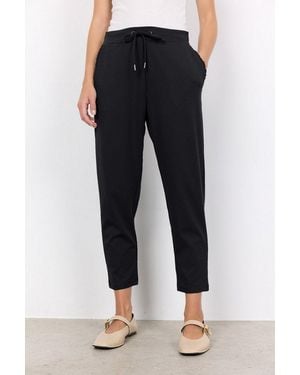 Soya Concept Jogger Pants Sc-Siham 2 Aus Polyester Und Elasthan, Elastischer Bund Mit Kordelzug - Schwarz