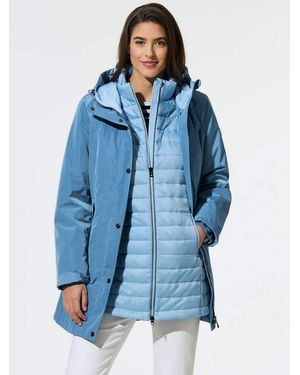 Walbusch Parka Damen Aquastop Parka 3-In-1 Stehkragen - Blau