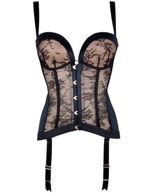 Gossard VIP Retrolution Black (Corsage, 1-tlg., Teilspitze) - Schwarz