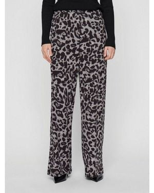 Vila Schlupfhose Vileoa Rw Wide Pants - Schwarz