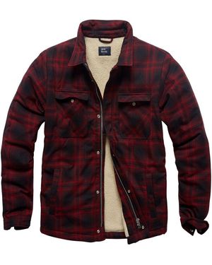 Vintage Industries Allwetterjacke Class Sherpa Jacke - Lila