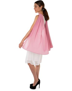 MayTree Modeschal Chiffon Schal, Stola, Umschlagtuch für Abendkleid, Hijab, (ück, 1-St) - Pink