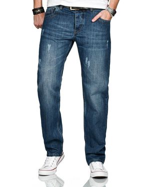Alessandro Salvarini Straight-Jeans ASCarlo mit geradem Bein - Blau