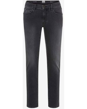 Brax 5-Pocket-Jeans Chuck Hi-Flextreme, Elastischer Denim - Blau