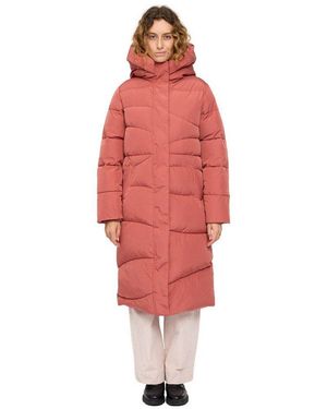 Mazine Parka Waves Quilt Puffer Coat - Rot