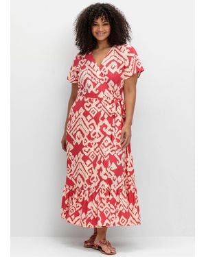 Sheego Etuikleid Maxikleid - Rot