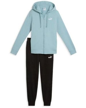 PUMA Trainingsanzug Damen Trainigsanzug Hooded Sweat Suit Tr Cl 691902 - Schwarz