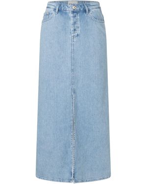 M·a·c Maxirock MAXI SKIRT im Five-Pocket Style - Blau