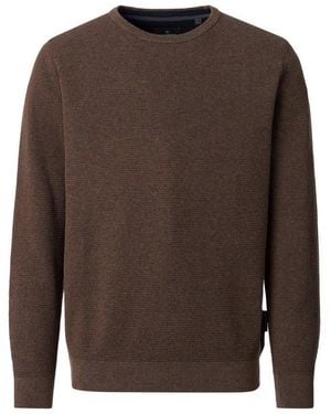 CASA MODA Strickpullover Pullover Uni - Braun