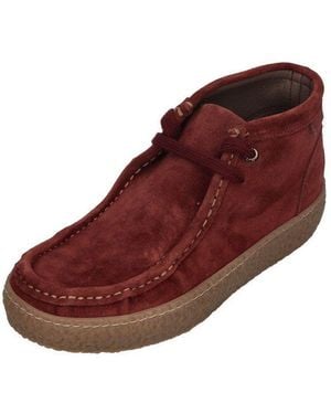 Verbenas Britten Serraje Schnürboots Burdeos - Rot
