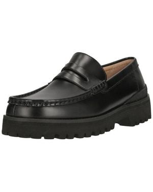 Clarks Yukoner Penny Slipper Mit Toller Fersen-Struktur - Schwarz