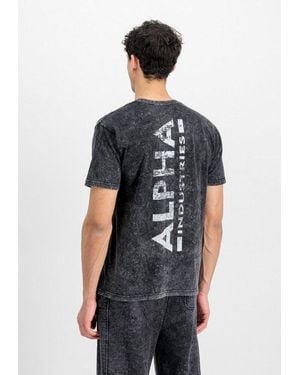 Alpha Industries T-Shirt Vintage Backprint T-Shirt - Schwarz