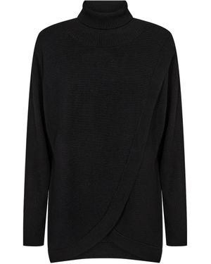 Soya Concept Wickelpullover - Schwarz
