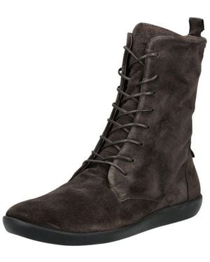 Think! Stiefelette Veloursleder Schnürstiefelette - Schwarz