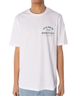 Lyle & Scott & - T-Shirt Racquet Club Graphi - Weiß