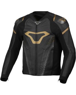 Macna Motorradjacke Tronniq Motorrad Lederjacke - Schwarz