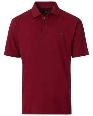 CASA MODA Poloshirt Polo-Shirt Uni - Rot