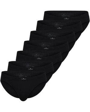Tom Tailor Slip schwarz uni 7er Pack (7-St)