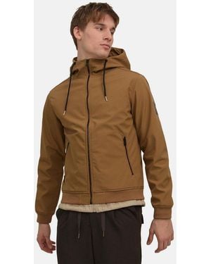 Jack & Jones Funktionsjacke Basic (1-St) Softshelljacke - Braun