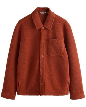 Next Hemdjacke Hemdjacke Aus Fleece (1-St) - Rot