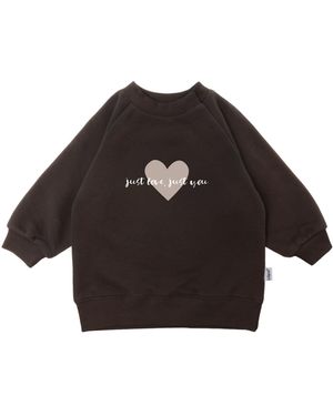 Liliput Sweatshirt love just you aus weichem Material mit Baumwolle - Schwarz