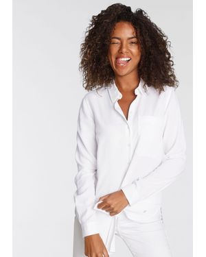 Tamaris Hemdbluse im Oversize-Look - Weiß