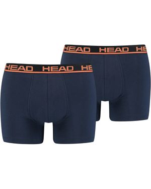 Head BASIC BOXER 2P (2er Pack) mit elastischem Logobund - Blau