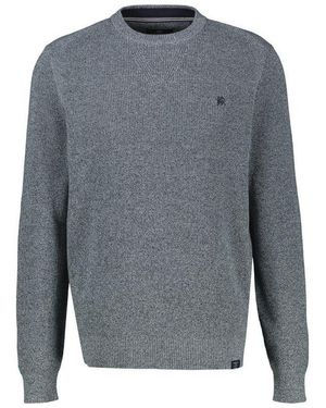 Lerros Strickpullover Stilvoller Strickpullover Mit Bequemem Rundhalsauschnitt - Grau