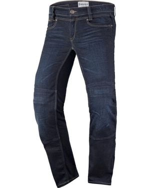 Scott Motorradhose Denim Stretch Motorrad Jeans Knieprotektoren enthalten - Blau