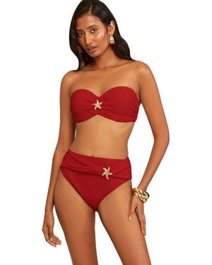 Love & Roses Push-Up-Bikini-Top Bikinioberteil Mit Geformten Körbchen (1-St) - Rot