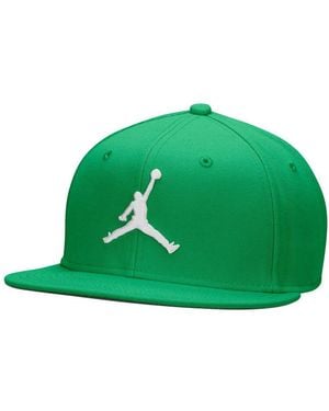 Nike Baseball Cap U J Pro Cap S Fb Jumpman Flacher Schirm, Mit Integriertem Schweißband, Aus Polyester - Grün