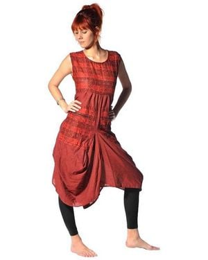 SIMANDRA Sommerkleid Maxikleid Nepal (1-tlg) - Rot