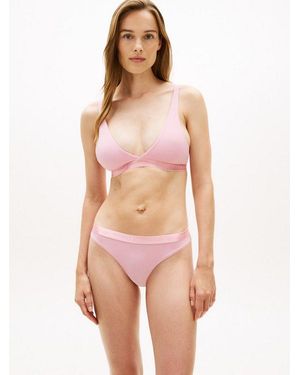 Tommy Hilfiger Longline-Bh Körpernahe Passform Mit Elastischem Bund - Pink