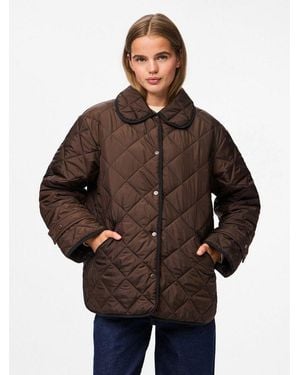 Pieces Steppjacke Pcemily Short Quilted Jacket Noos Bc Kunstfaser - Braun