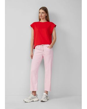 S.oliver 7/8-Jeans Durchzugkordel - Rot