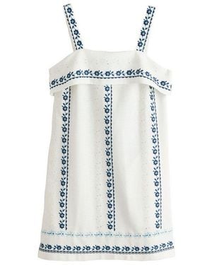 Next Trägerkleid Sommer-Minikleid Mit Schmalen Trägern Und Umschlag (1-Tlg) - Blau
