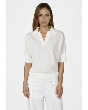 MARC AUREL Stehkragenpullover - Weiß