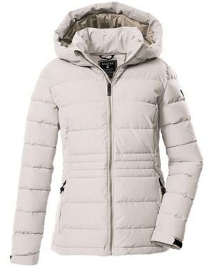 Killtec Steppjacke Kow 10 Wmn Qltd Jckt Winddichte, Wasserabweisende Damen Steppjacke Mit Verstellbarer Kapuze - Grau