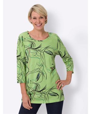 Sieh an! T-Shirt Longshirt - Grün