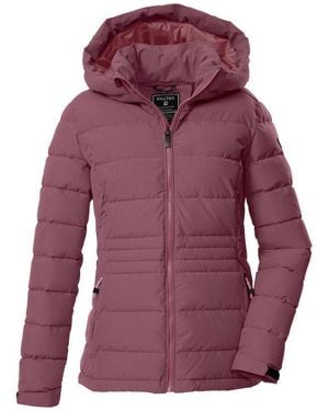 Killtec Steppjacke Kow 10 Wmn Qltd Jckt Winddichte, Wasserabweisende Damen Steppjacke Mit Verstellbarer Kapuze - Lila