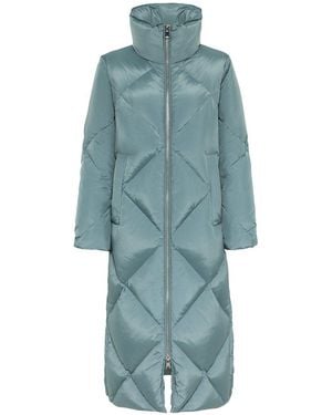 Hallhuber Daunenmantel Puffer-daunenmantel Mit Seitlichen Druckknöpfen Und Water Repellent Finish - Blau